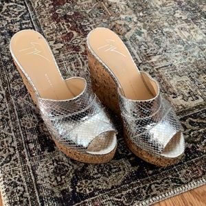 Giuseppe Zanotti peep toe wedge